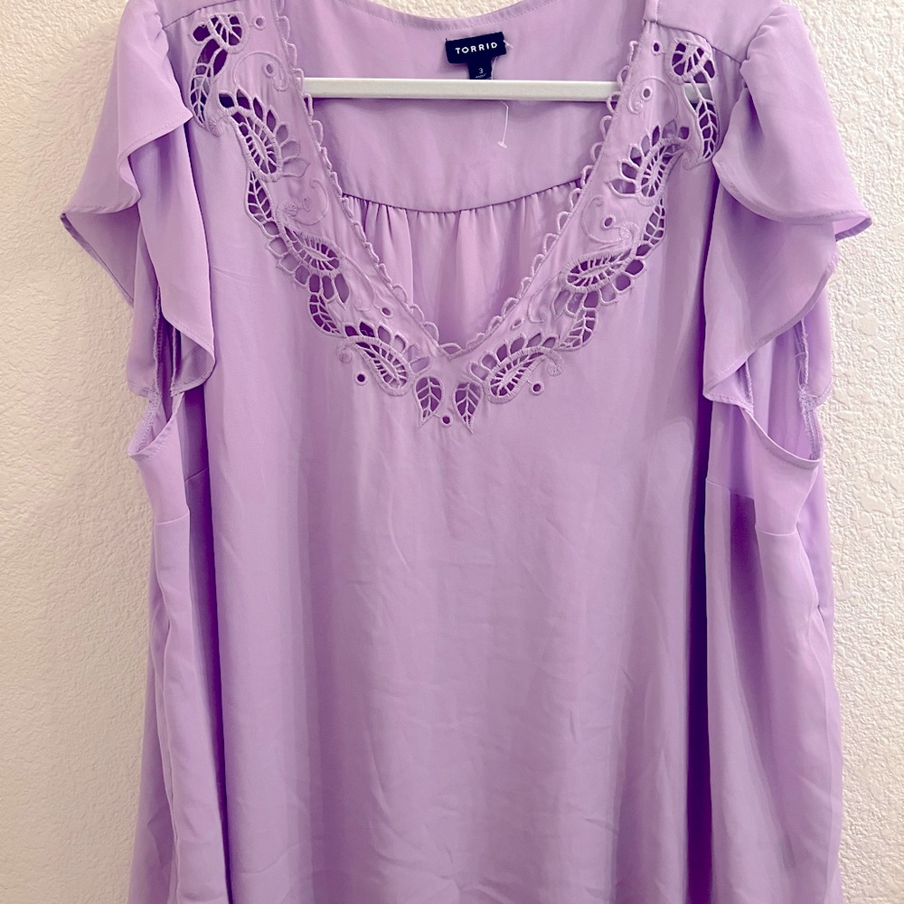 Purple torrid top EUC only worn once or twice